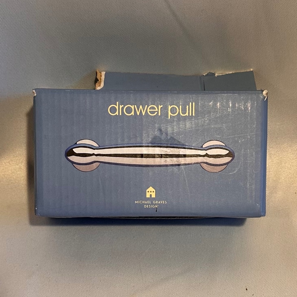 Vintage Michael Graves Satin Nickel 4” Drawer Pull Set of 2